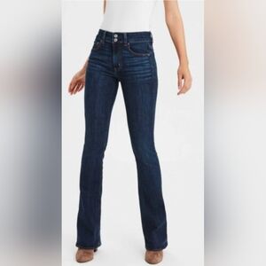 American Eagle Outfitters Navy Flare Jeans Like New